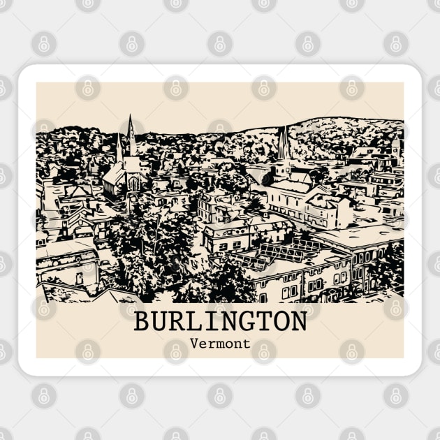 Burlington - Vermont Magnet by Lakeric